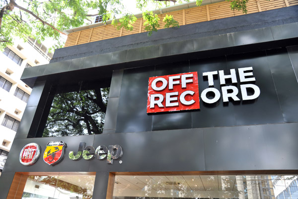 Off the Record, a great place to cool off, if you have a companion with you