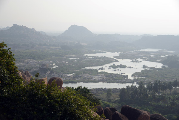 The Tungabhadra River and Mathanga Hill, Hampi