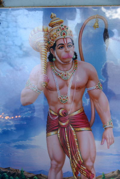 A rather buff modern image of Lord Hanuman