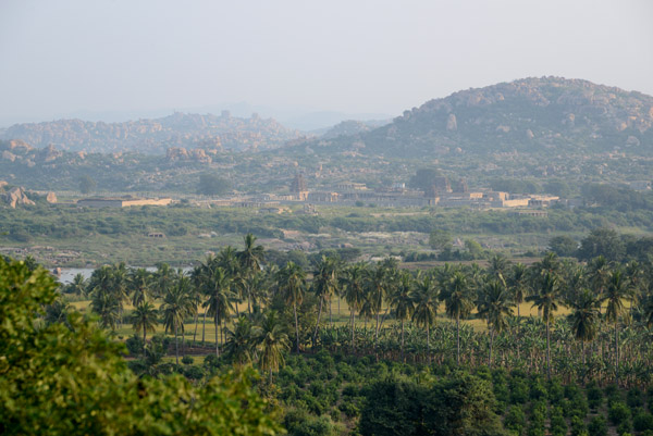 The Vijaya Vittala Temple seen from Anjaneya Hill
