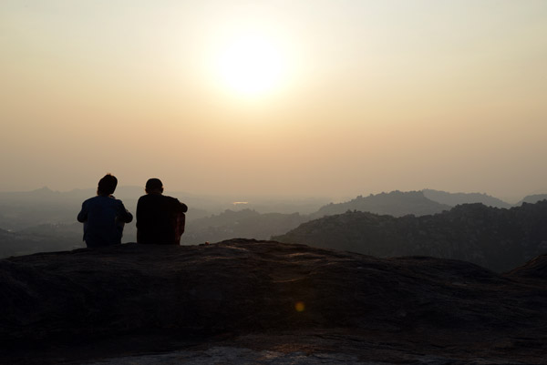 Sunset viewpoint on top of Anjaneya Hill, Kishkindha