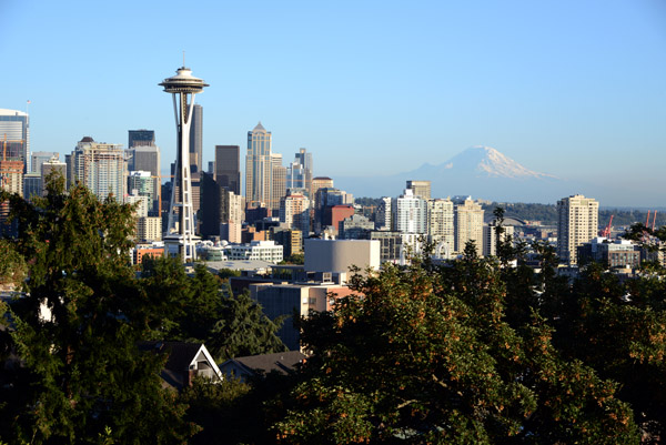 Seattle and Mount Rainier