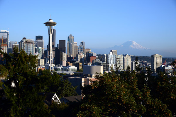 Seattle and Mount Rainier