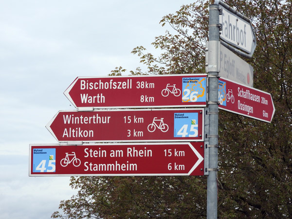 92 km bike ride from Zrich Airport (Kloten) to Kreuzlingen (Konstanz)