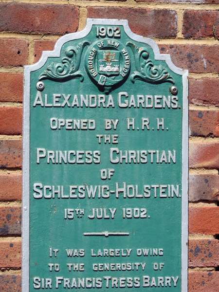 Alexandra Gardens owned by Princess Christian of Schleswig-Holsteain 1902