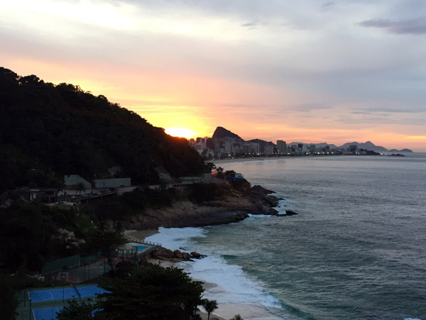 Sunrise from the Sheraton Rio de Janeiro