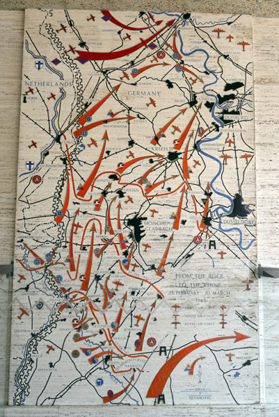 Allied offensive from the Netherlands to the German Rhineland and industrial Ruhr Valley Feb-Mar 1945