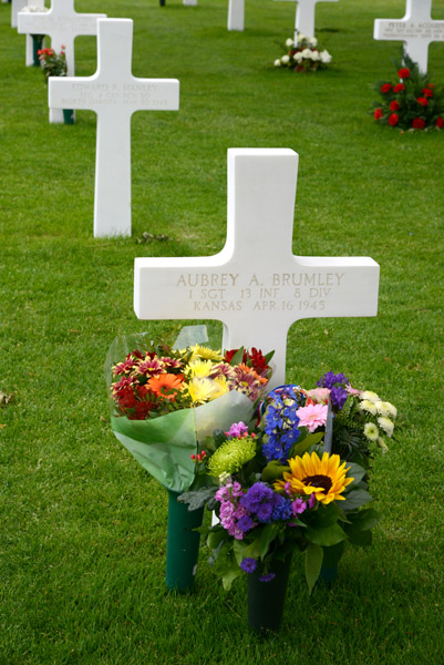 Netherlands American Cemetery - Aubrey Brumley, April 16, 1945