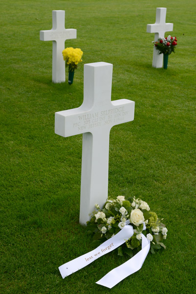 Netherlands American Cemetery - William Selfridge, Nov 1, 1944