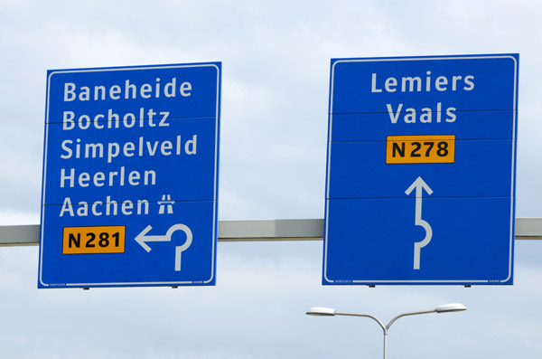 Road junction N281/N278, Wittem, Limburg