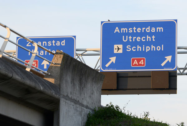 Motorway A4 to Amsterdam, Utrecht and Schiphol Airport