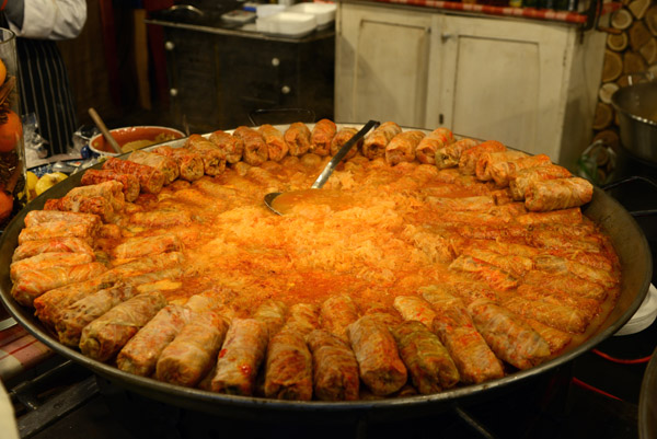 Giant tray of food, Budapest Christmas Market