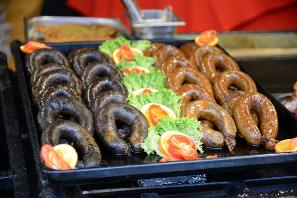Hungarian sausages, Budapest Christmas Market