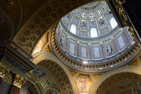 Interior of the dome of St. Stephen's Basilica, Budapest