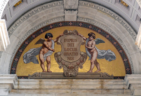 Mosaic with 2 angels, Domus Dei Locus Orationis