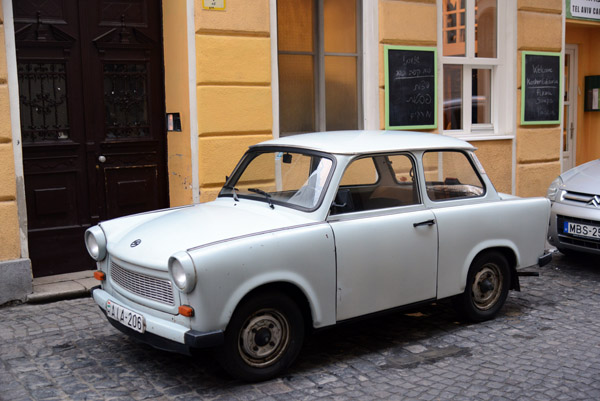 Trabant with Hungarian plates, Budapest