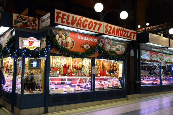 Felvgott Szakzlet, Central Market Hall, Budapest