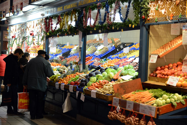 Fresh vegetables, Central Market Hall, Budapest