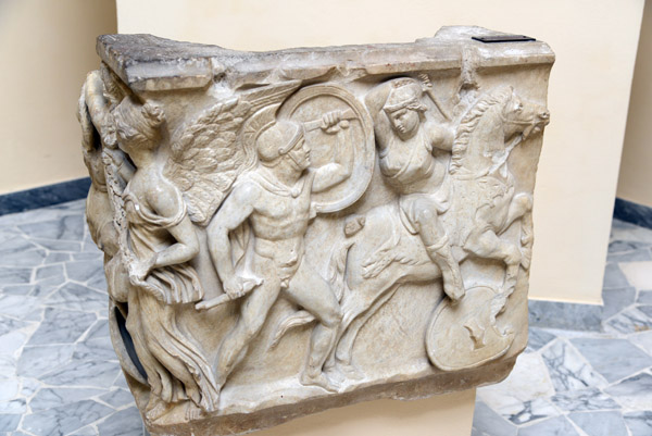 Sarcophagus with Battle of the Amazons, 2nd C. AD