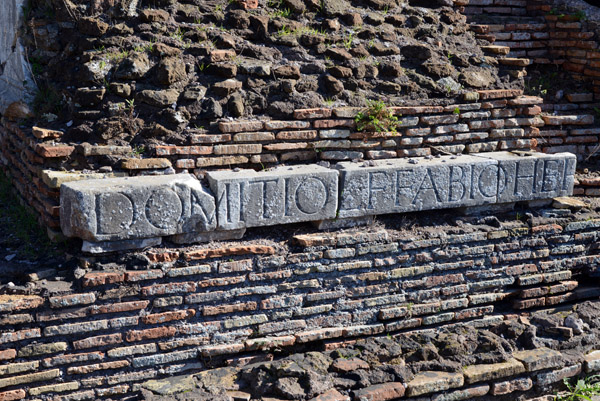 Latin Inscription - Domitio...Fabio...