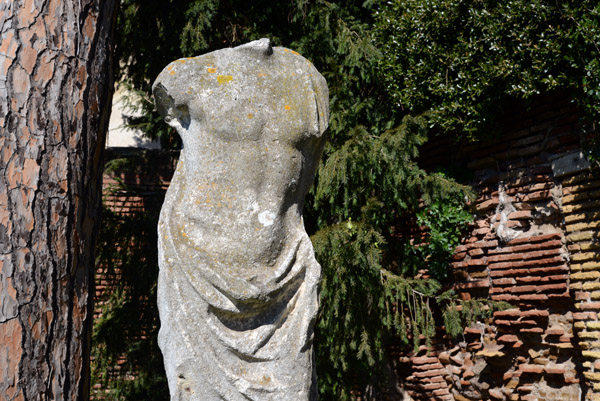Sculpture of a male torso, Ostia Antica