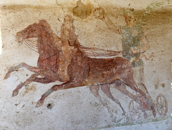 Painting of a Roman Chariot, Caseggiato degli Aurighi