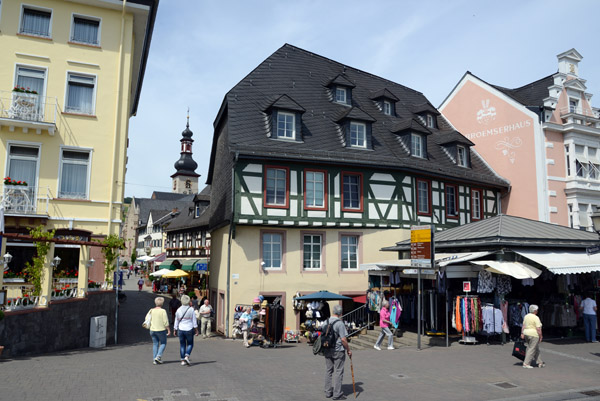 Rheinstrae at Marktstrae, Rdesheim am Rhein