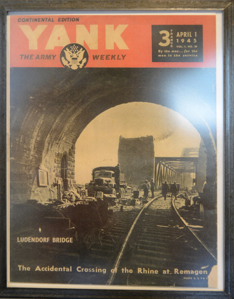 Yank Army Weekly April 1945 - Ludendorff Bridge from the east bank tunnel