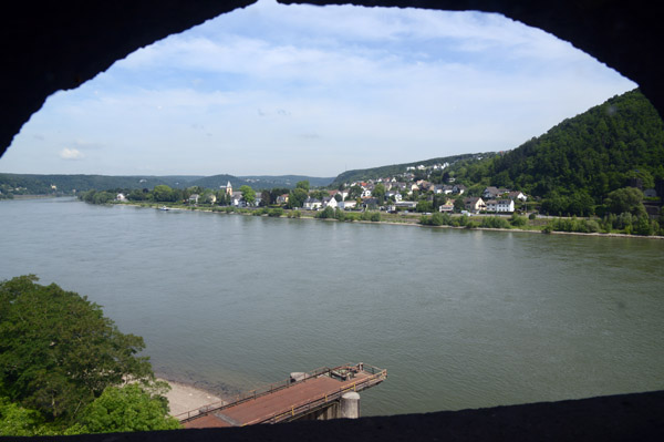 View from one of the Left Bank towers, Ludendorff Bridge