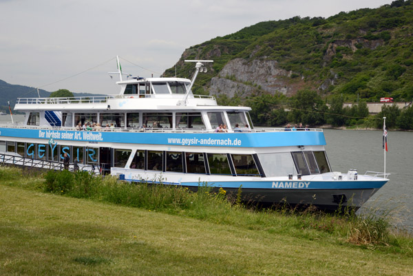 Tour Boat Namedy to visit the Andernach Geysir