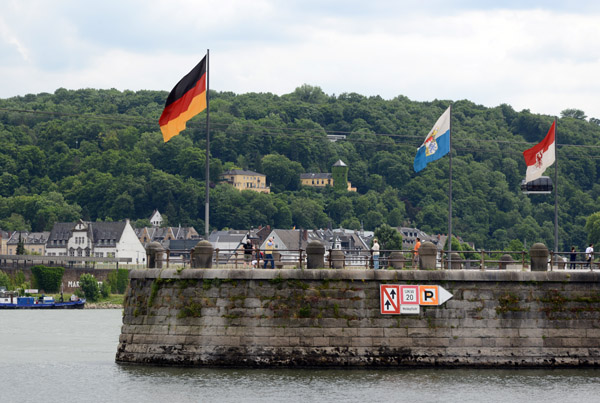 Deutsches Eck - confluence of the Rhein and Mosel Rivers
