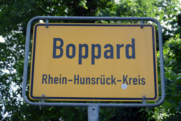 Ortsschild - Boppard (Rhein-Hunsrck-Kreis)