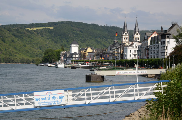 Each River Cruise Line seems to have a dedicated landing stage at Boppard