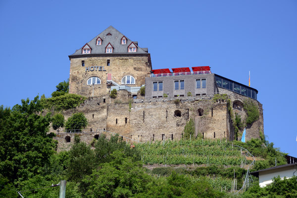 Burg Rheinfels, while partially in ruin, houses a luxury hotel