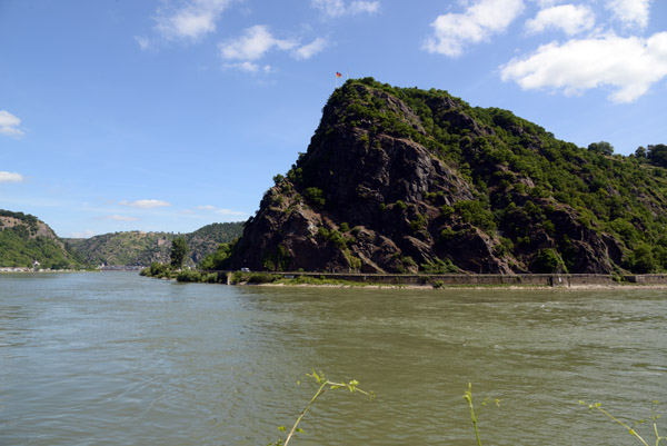 The Loreley, a landmark on the Rhine infamous to river boatmen for its dangerous currents