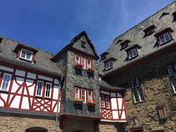 Reconstruction of Burg Stahleck started in 1909 opening as a Youth Hostel in 1926