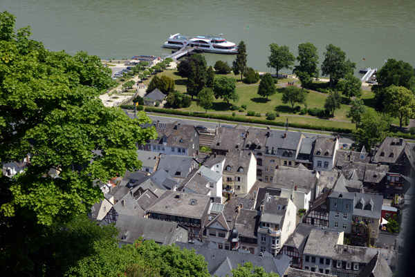 The Altstadt of Bacharach from Burg Stahleck