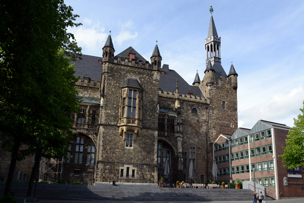 South side of the Rathaus, Katschhof, former site of Charlemagne's palace, Aachen