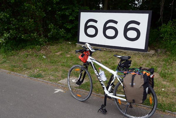 Distance markers for ships on the Rhine measured from Konstanz 1000km to Rotterdam