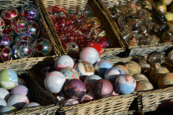 Glass ornaments, Wiener Christkindlmarkt