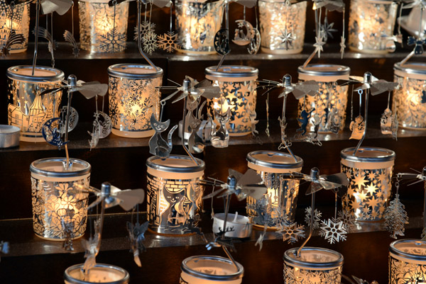 Glass candleholders, Wiener Christkindlmarkt
