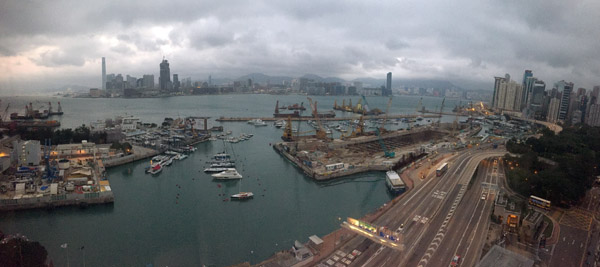 View of Hong Kong from the Excelsior Hotel