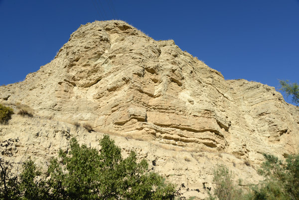 Cliffs overlooking the Galacho de Juslibol, Aragn