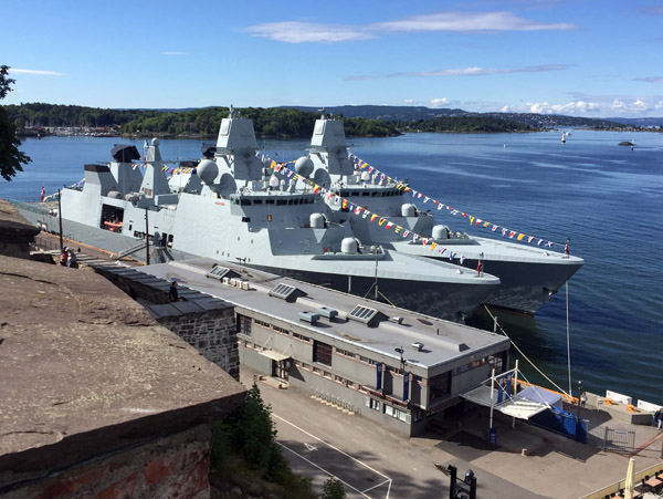 Danish frigates HDMS Peter Willemoes (F362)  and HDMS Niels Juel (F363)