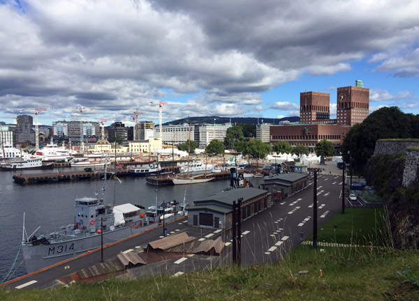 Pipervika, Oslo's inner harbor from Akershus Fortress