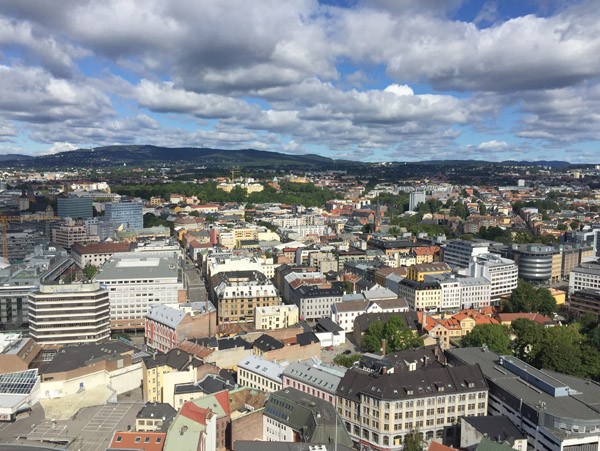 View from the Radisson Blu Plaza, Oslo