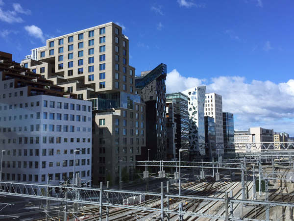 Railroad tracks at Oslo Central Station - Sentralstasjon