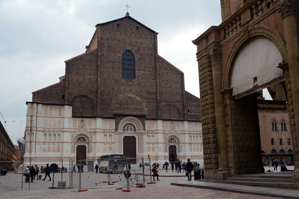 Basilica di San Petronio - construction began in 1390 and the faade remains unfinished