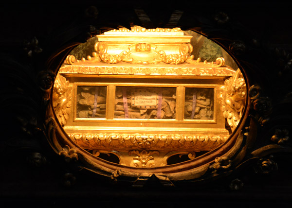 Reliquary with the remains of St. Petronius, a 5th C. bishop of Bologna