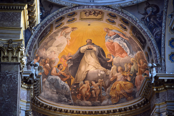 St. Dominic's Glory by Guido Reni, St. Dominic's Chapel, Basilica di San Domenico, Bologna